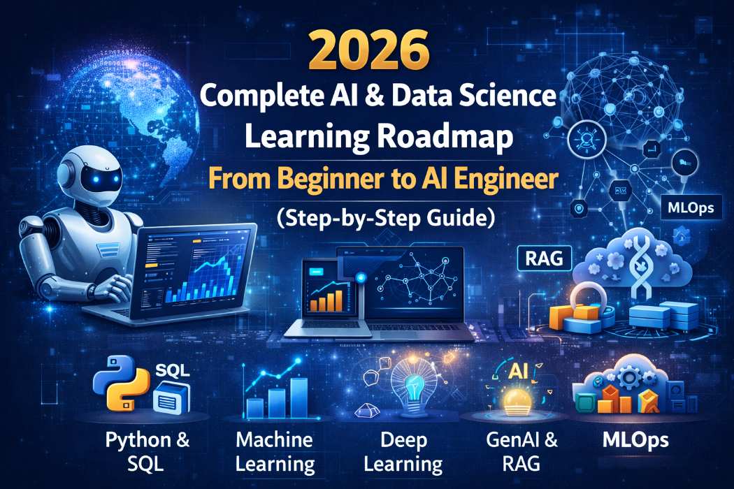 Complete AI and Data Science Learning Roadmap 2026 | From Beginner to AI Engineer (Step-by-Step Guide)